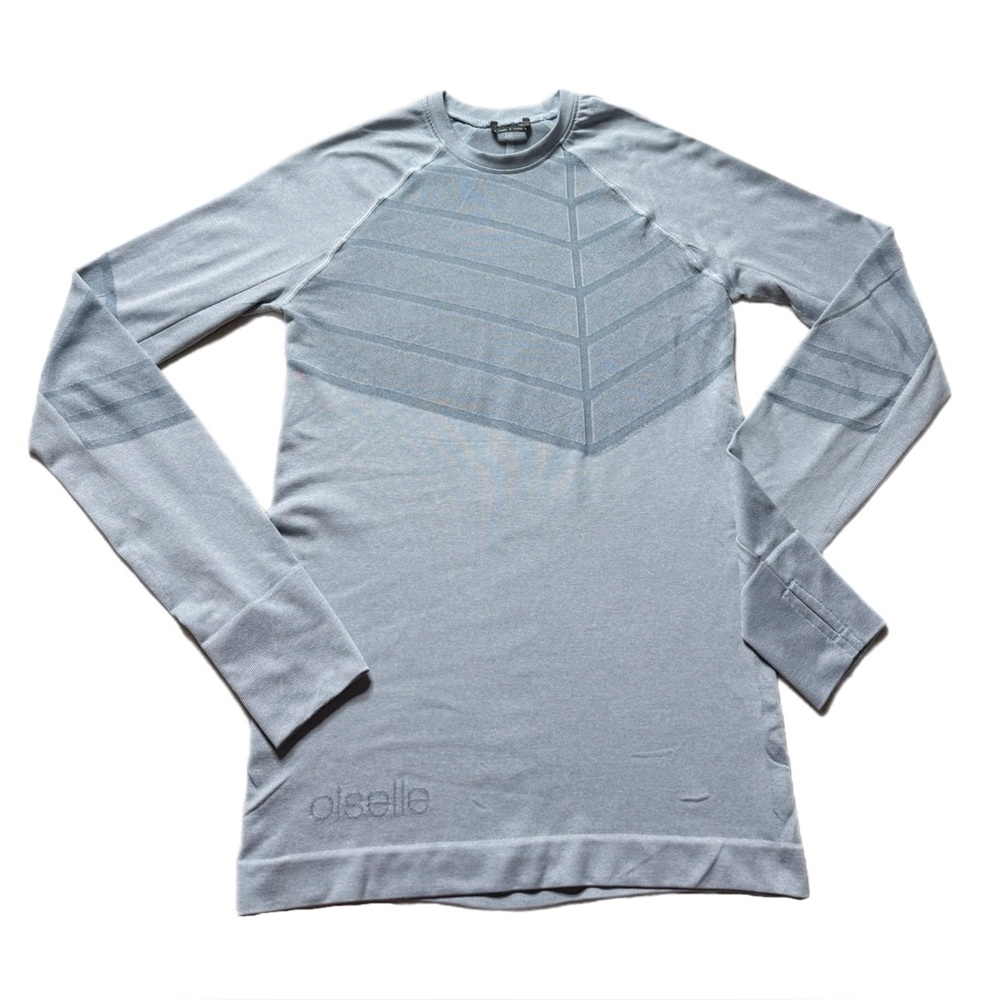 Oiselle Pastel Blue Baselayer Long Sleeve Top S